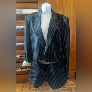 SOLD // Jean Paul Gaultier 90’s Striped Blazer - wool - size Large